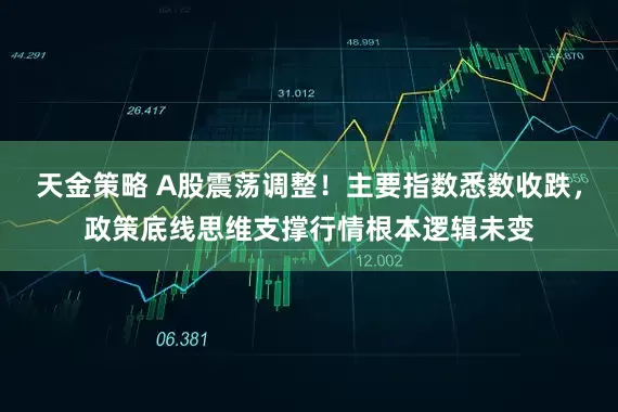 天金策略 A股震荡调整！主要指数悉数收跌，政策底线思维支撑行情根本逻辑未变