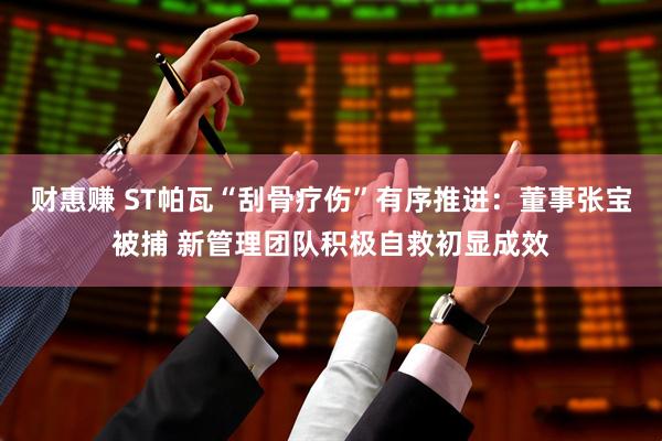 财惠赚 ST帕瓦“刮骨疗伤”有序推进：董事张宝被捕 新管理团队积极自救初显成效