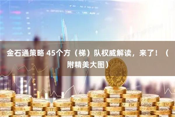 金石通策略 45个方（梯）队权威解读，来了！（附精美大图）