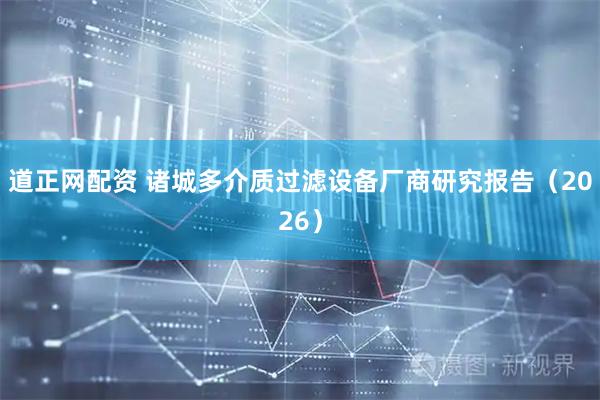 道正网配资 诸城多介质过滤设备厂商研究报告（2026）